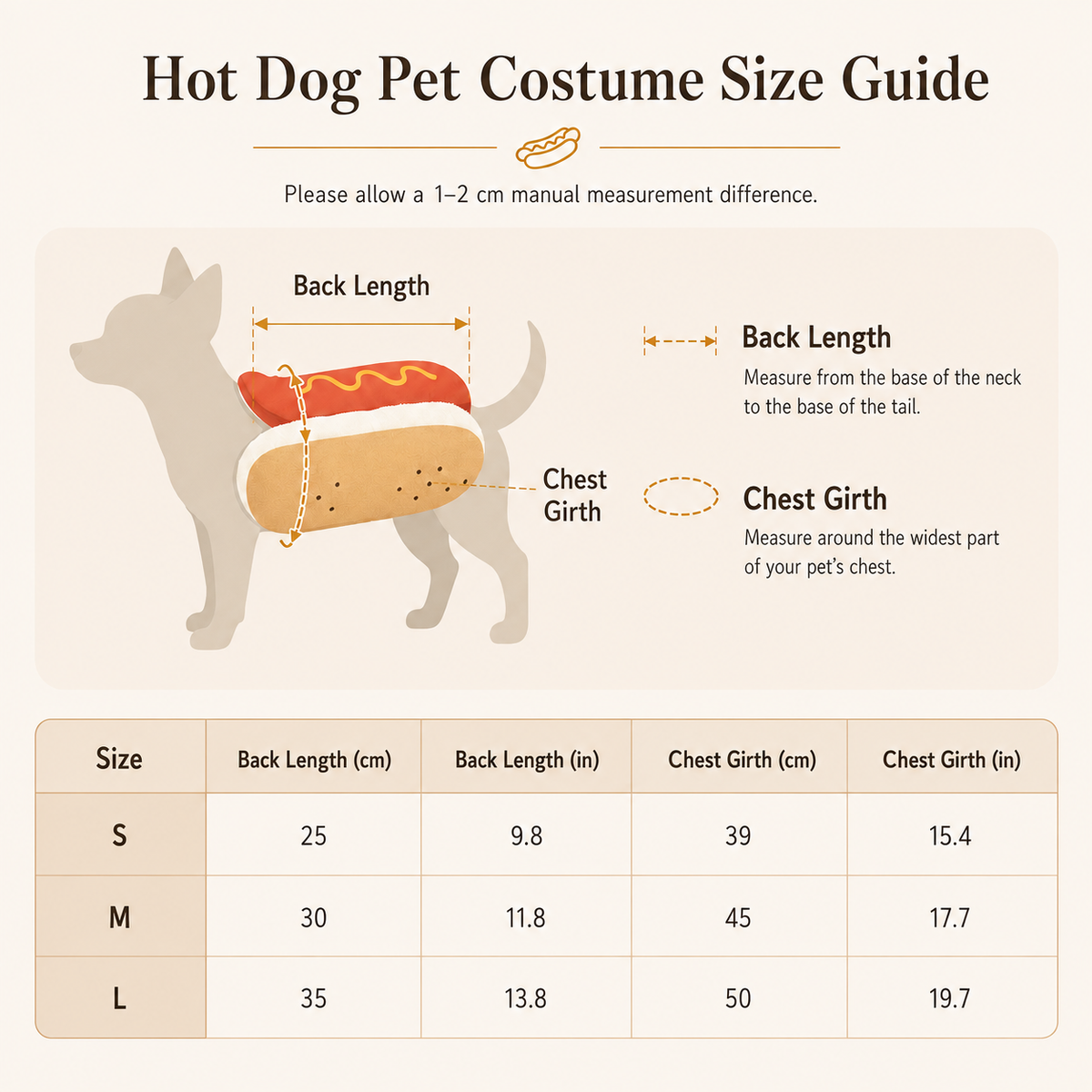 Hot Dog Costume