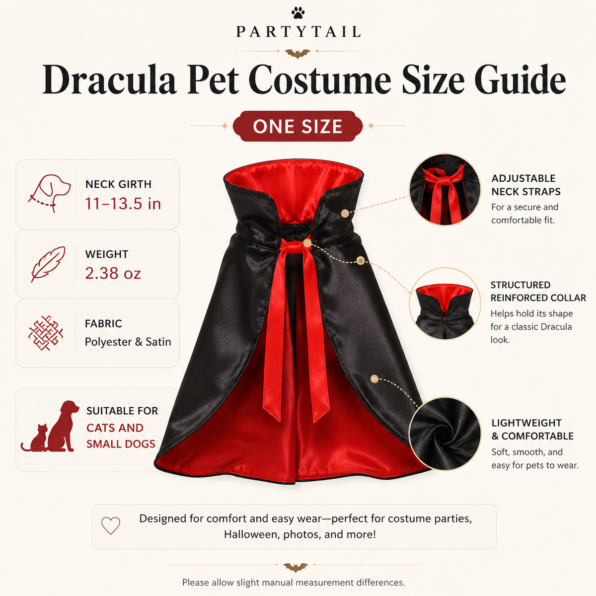 Dracula Pet Costume