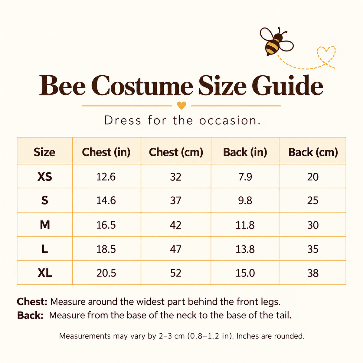 Bumblebee Pet Costume